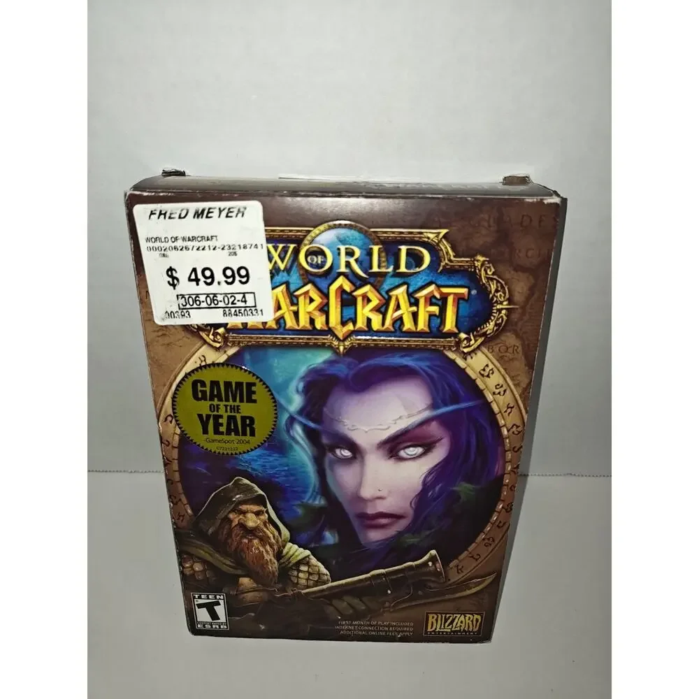 World Of Warcraft Game Year Original Retail Box Version 2004 PC & Battle Guide